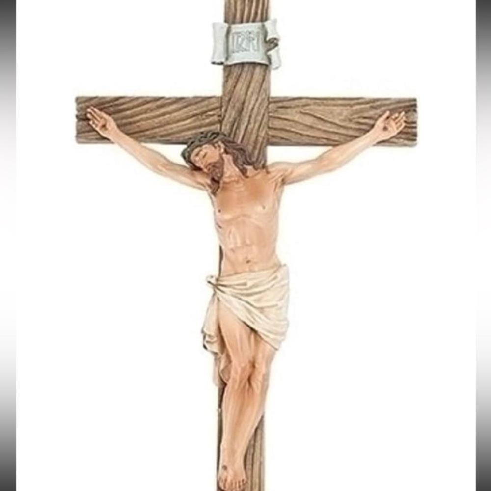 Wooden Crucifix with Jesus Figure